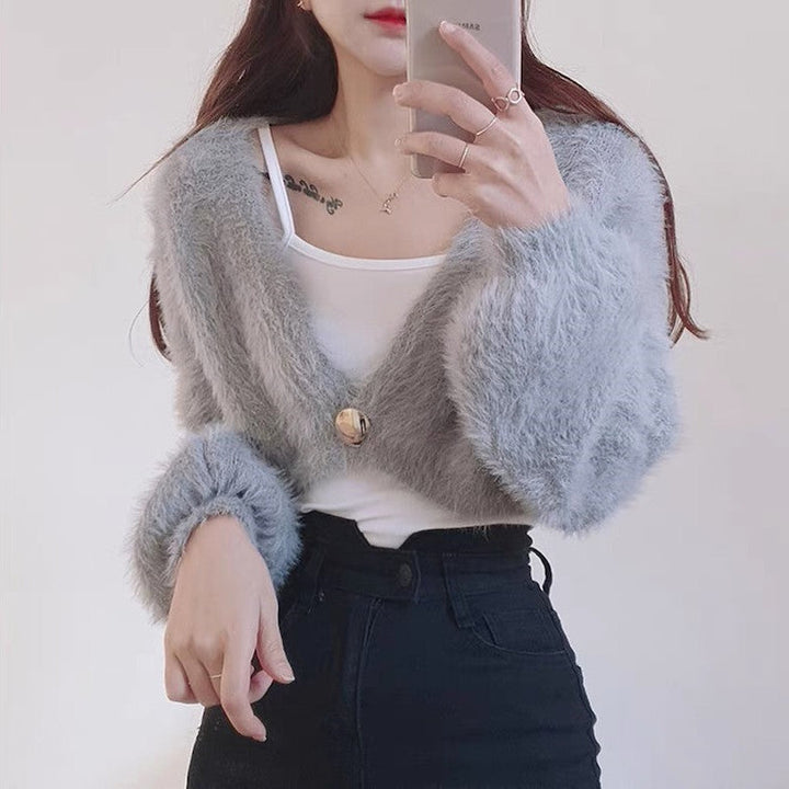 Ladies Cozy Bolero Jacket In Fashionable and Fluffy Design Lune London