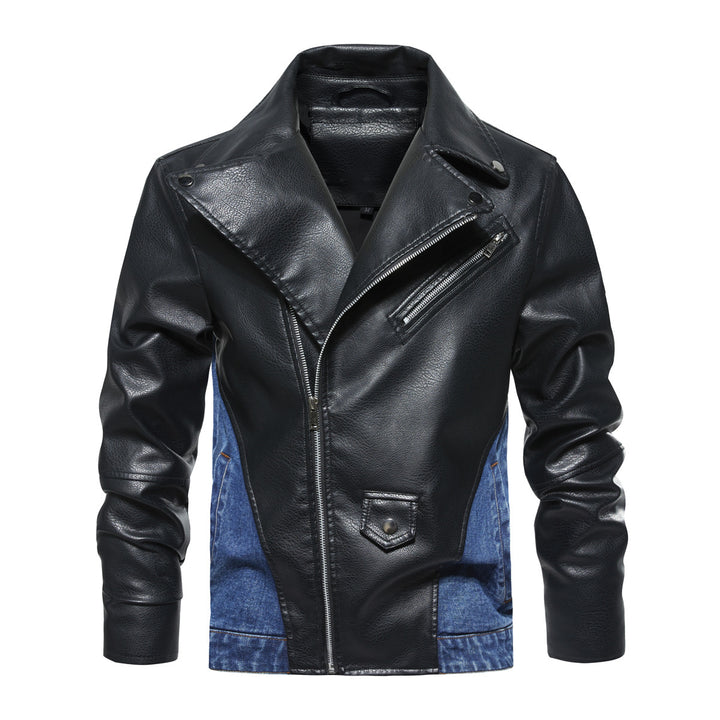 Lune London faux leather and denim jacket for men