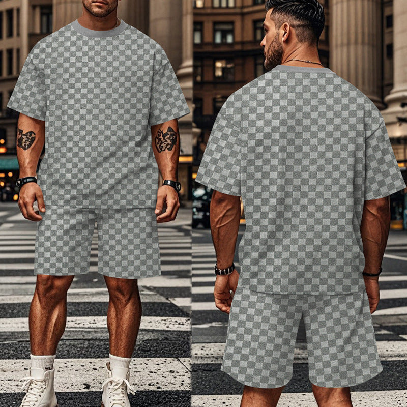 Casual set for men with oversized t-shirt and shorts Lune London