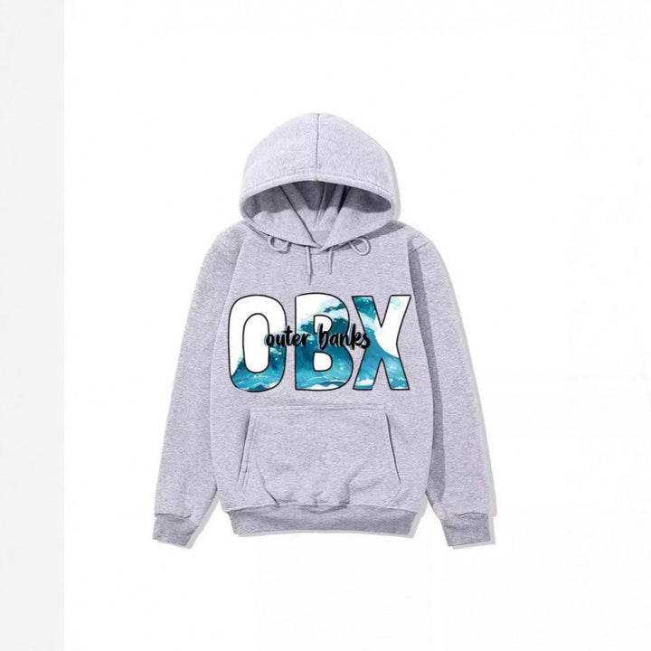 Women's Hooded Sweatshirt with Maritime Graphic Design Chic & Stil