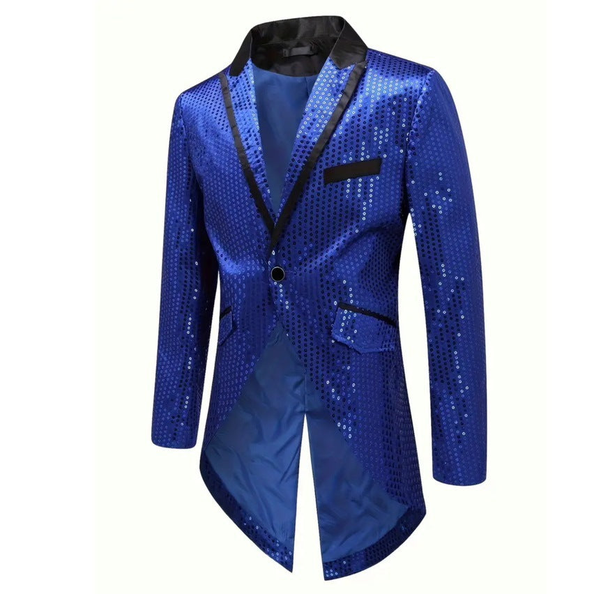 Elegant and glamorous blazer for men with sequins Lune London