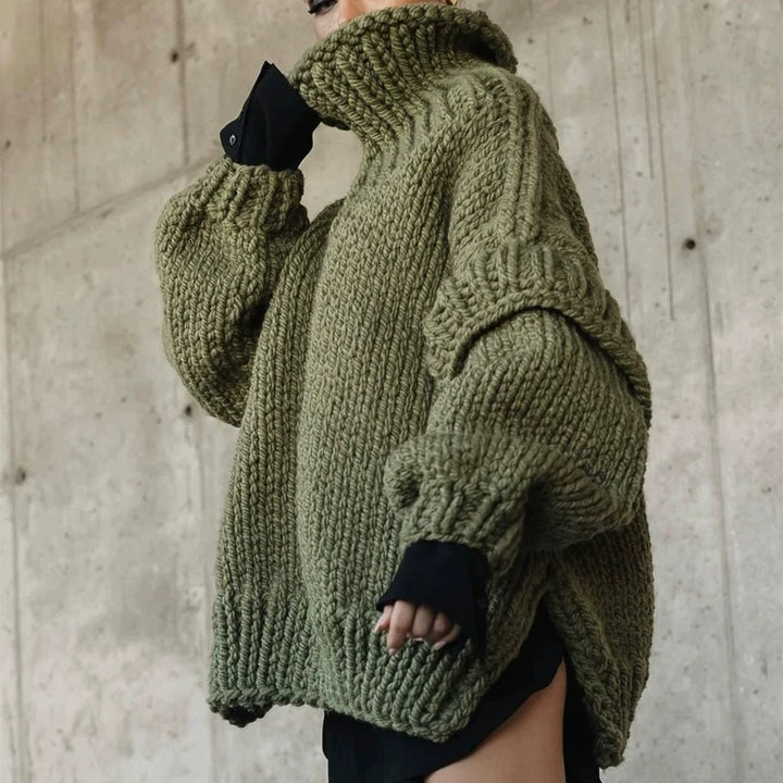 Ladies Chunky Knit Sweater Lune London