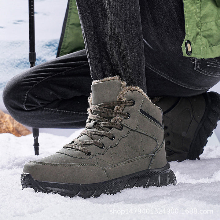 High winter boots for women with cozy lining and grippy sole Lune London