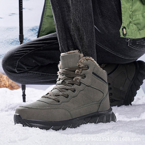 High winter boots for women with cozy lining and grippy sole Lune London