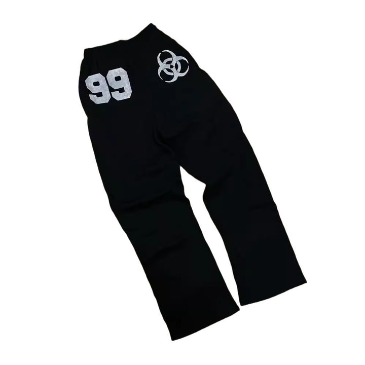 Women's sweatpants with urban biohazard design and comfortable fit Chic & Stil