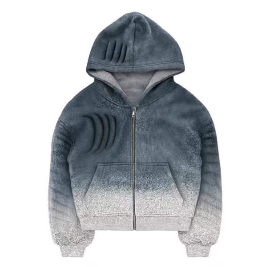 Veste hoodie femme avec dégradé tendance et zip pratique Chic & Stil