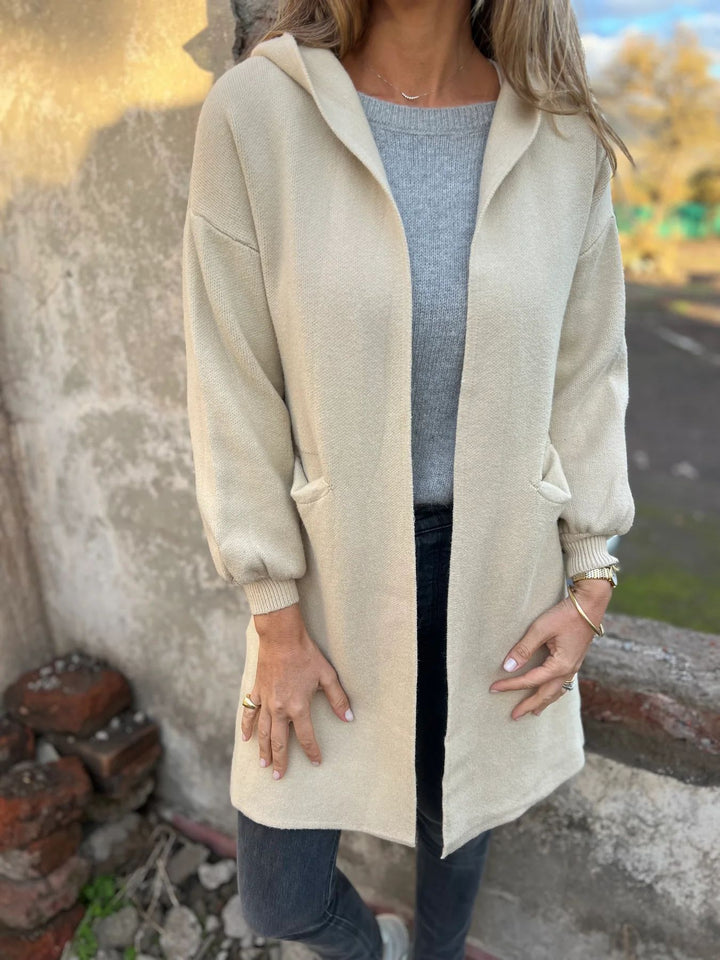 Ladies Long Sleeve Hooded Gilet Lune London