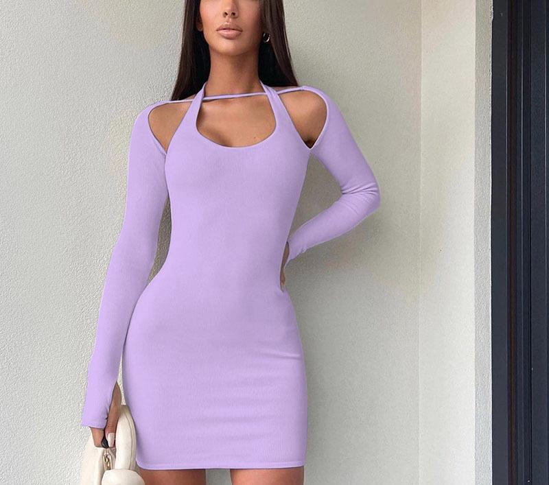 Lune London Ladies' Open Side Long Sleeve Mini Dress