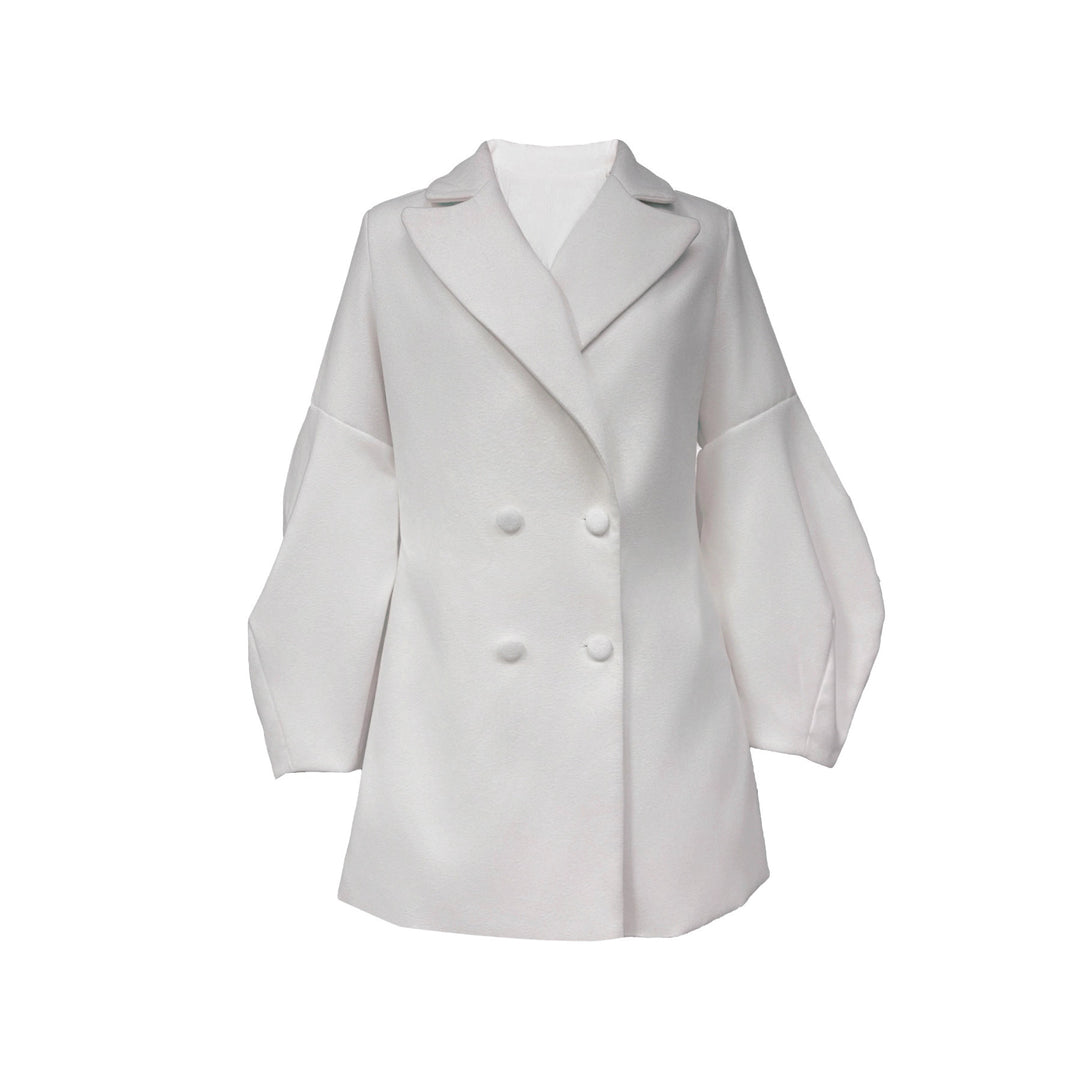 Robe blazer élégante pour femmes à double boutonnage avec manches volumineuses Chic & Stil