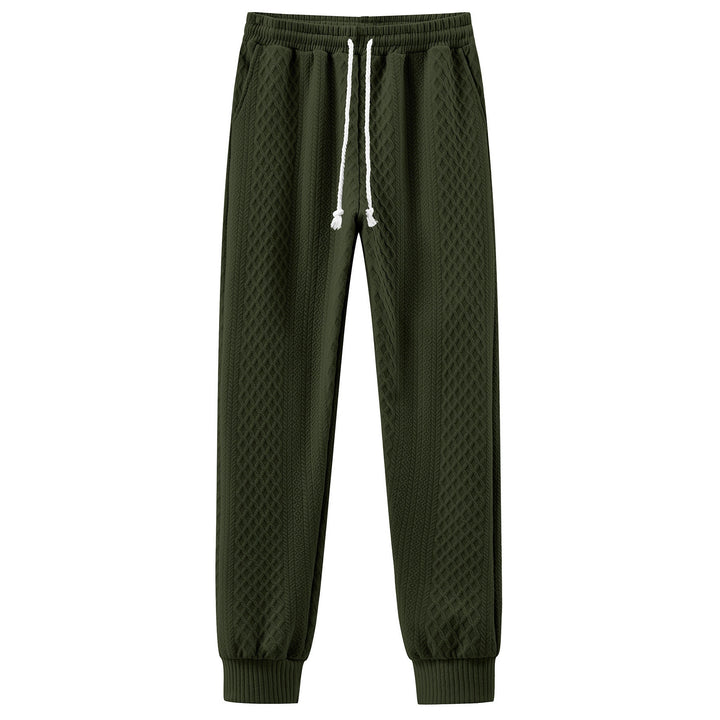 Comfortable sweatpants for men with an innovative structured design and an adjustable waist Lune London