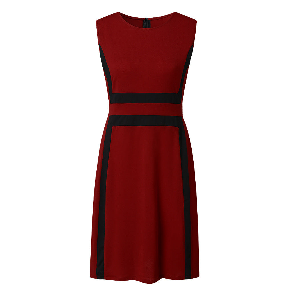 Ladies' leisure dress with trendy block stripe design Lune London