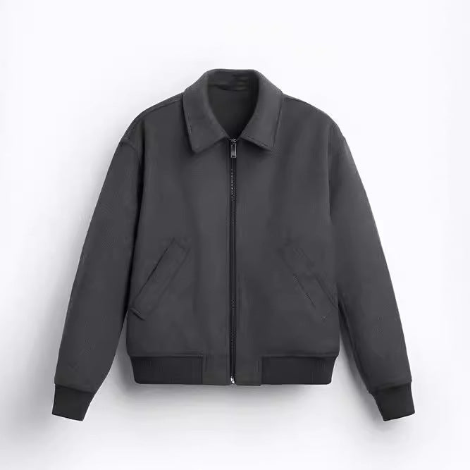 Trendy bomber jacket for men in soft teddy fabric Lune London