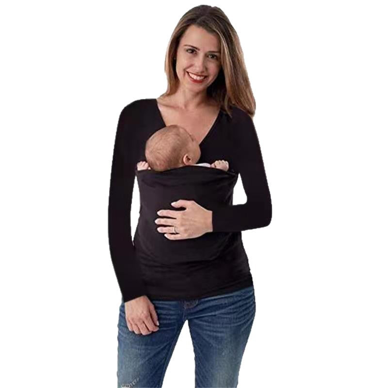 Knitted sweater to wear for women with V-neck and long sleeves Lune London