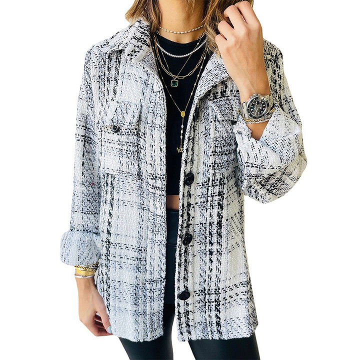 Plaid shirt for women with pockets and relaxed fit Lune London