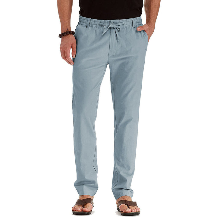 Casual linen pants for men with elastic waistband and comfortable fit Lune London