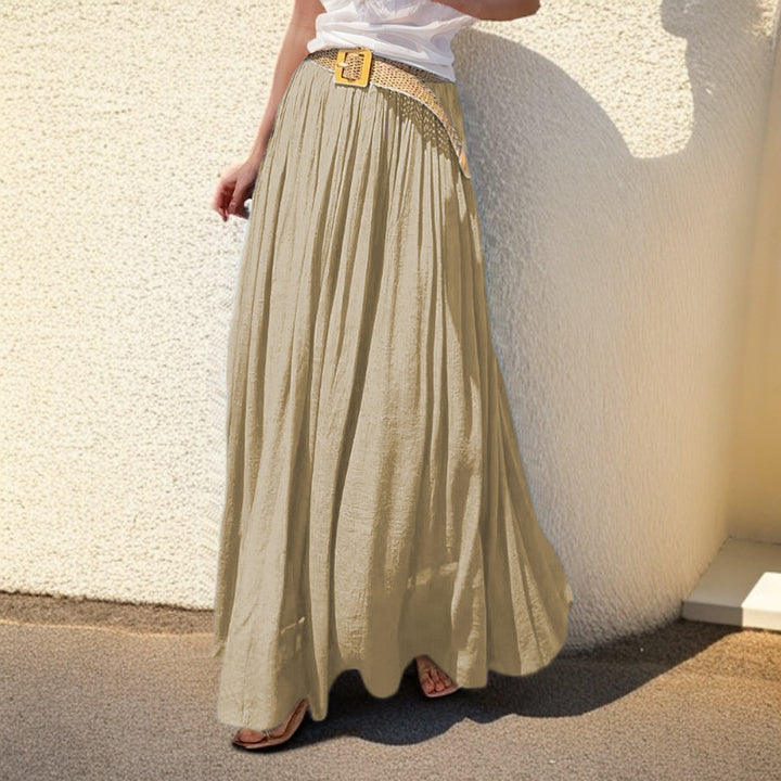 Maxi skirt for women with a flowing cut and elastic waist Lune London