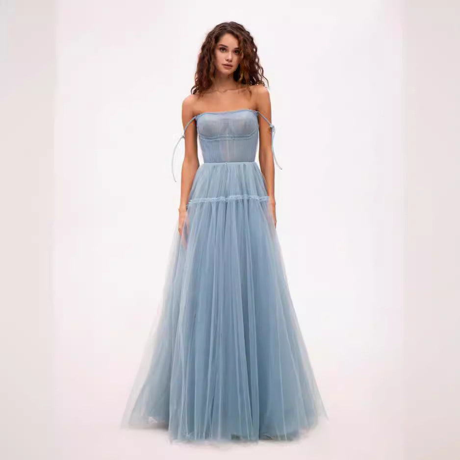 Ladies evening dress made of the finest tulle from Lune London