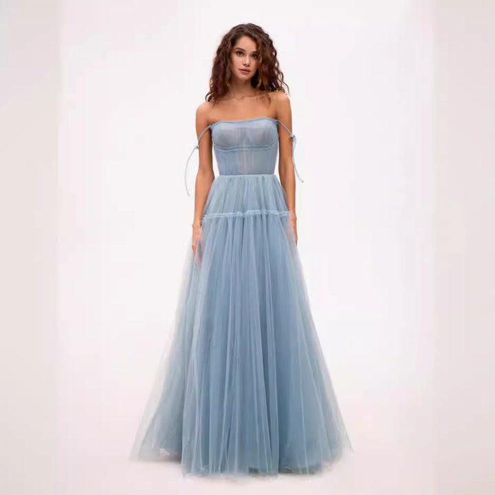 Ladies evening dress made of the finest tulle from Lune London
