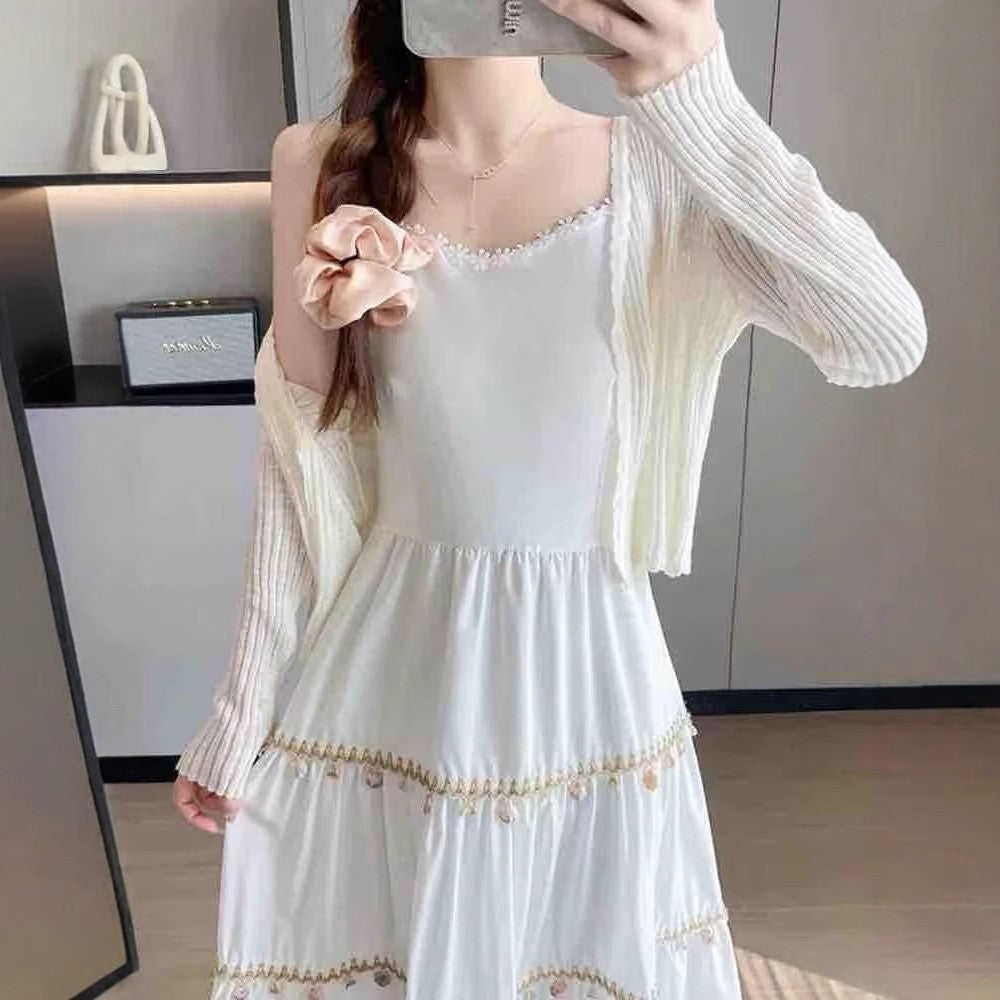 Maxi dress for women with romantic details Lune London