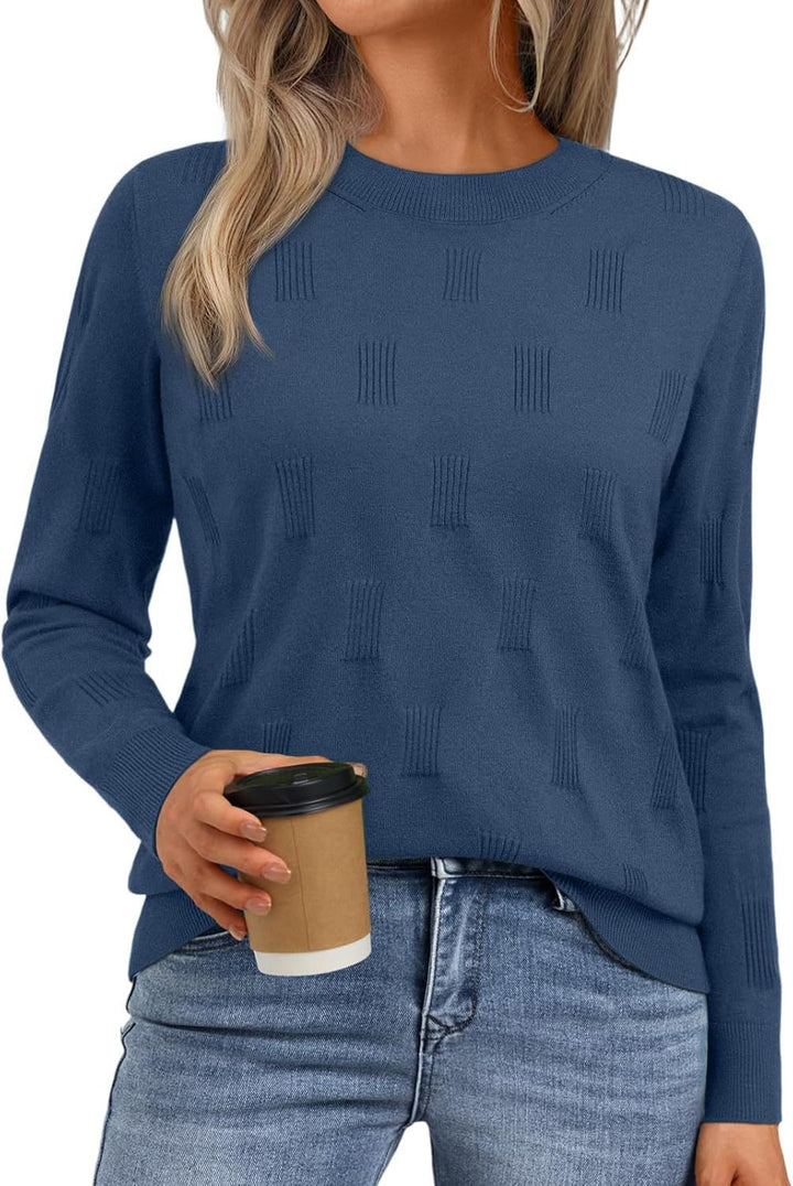 Sweater knitted for women with a fine structured pattern Lune London