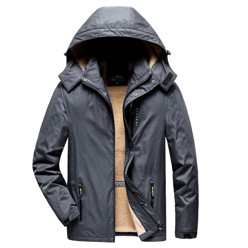 Practical jacket for men with warm fleece lining Lune London