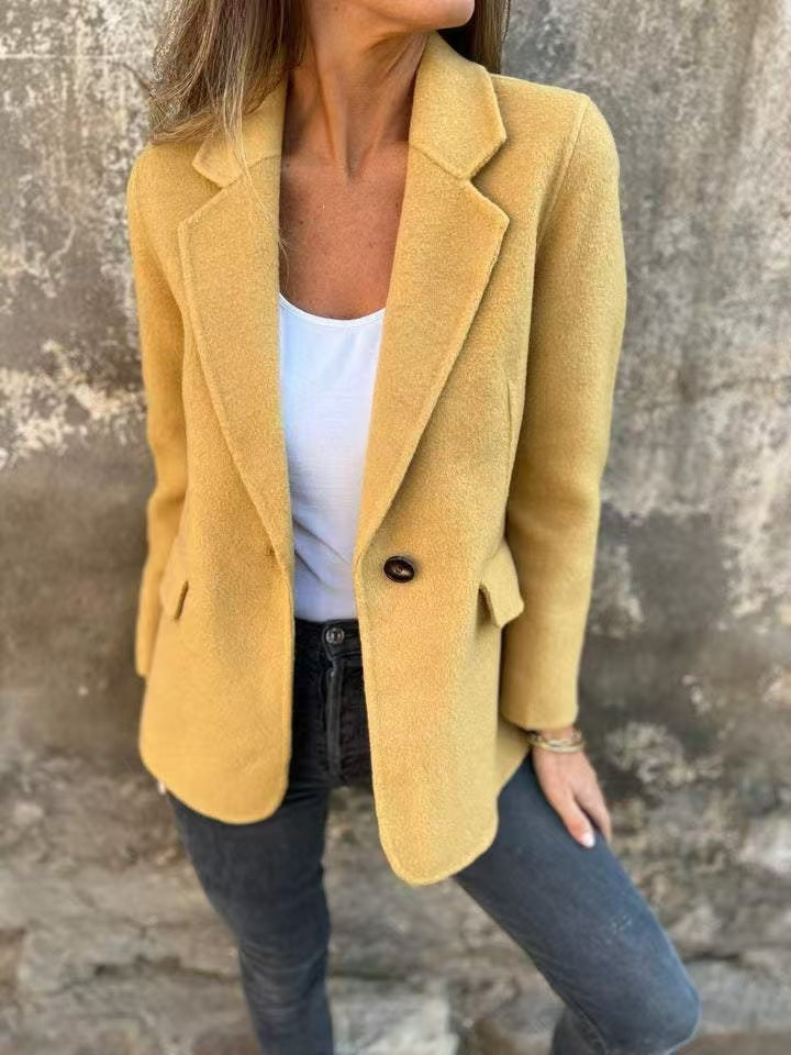 Veste blazer élégante pour femmes en matériau doux Lune London