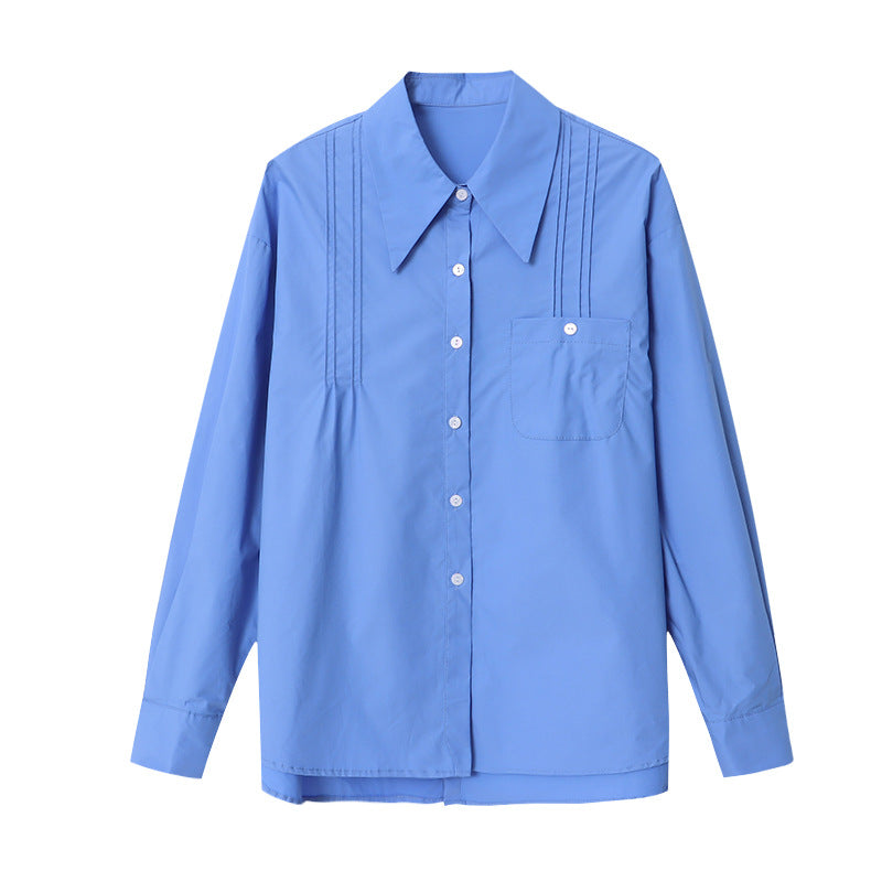 Women's classic blouse with fine pleats Chic & Stil