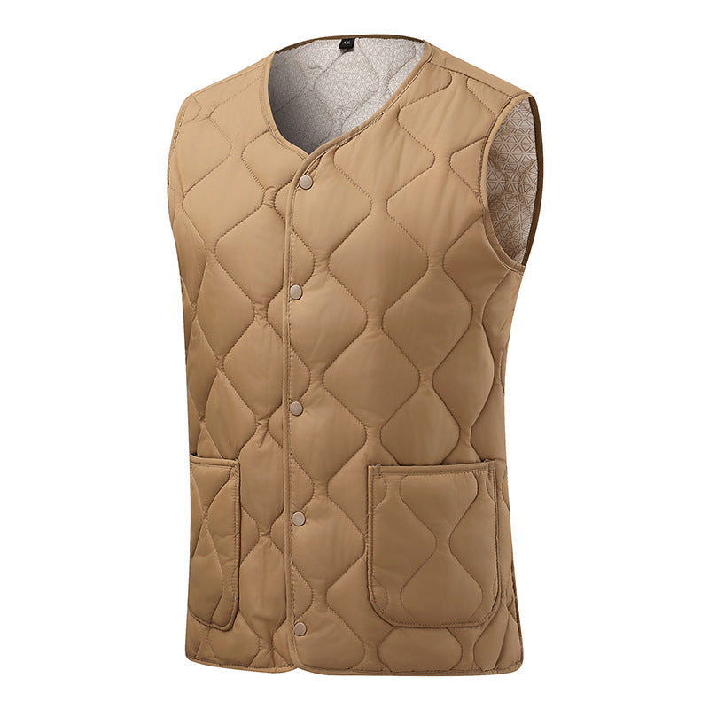 Ladies quilted gilet with large pockets and trendy cut Lune London