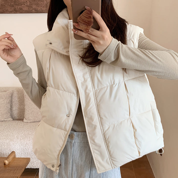 Ladies Thick Down Jacket with High Collar and Comfortable Side Pockets Lune London