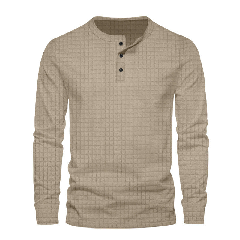 Men's long sleeve shirt with textured design Lune London