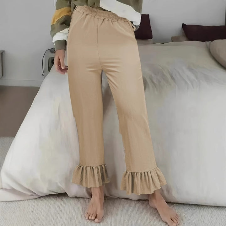 Ladies Cozy Culotte with Ruffle Finish Lune London