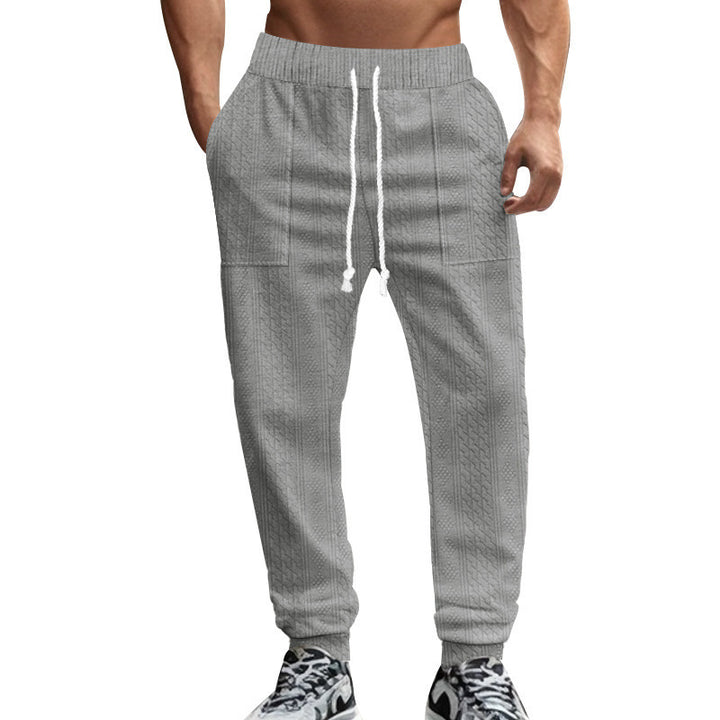 Men's leisure pants with a structured design and practical side pockets Lune London