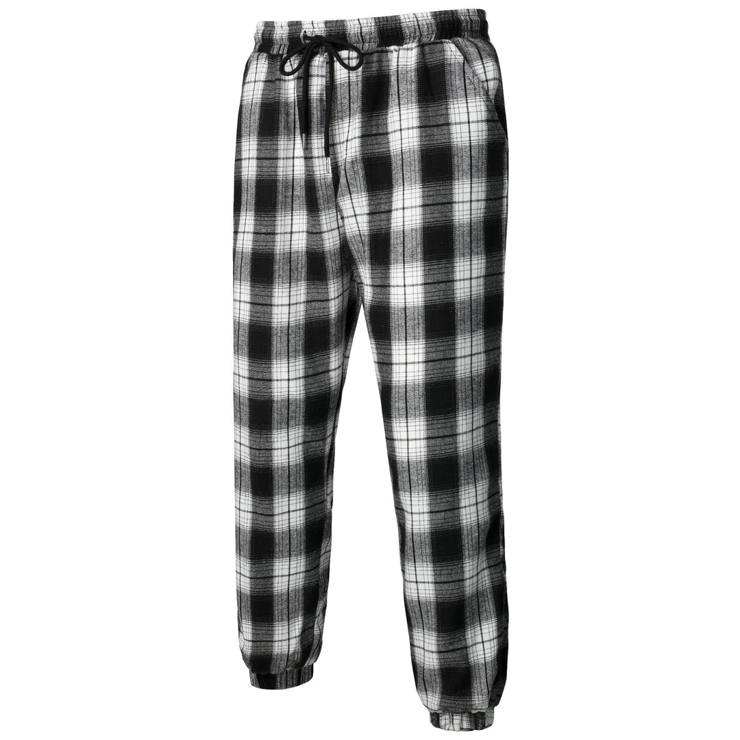 Leisure pants for men with pattern, elastic waist and side pockets Lune London
