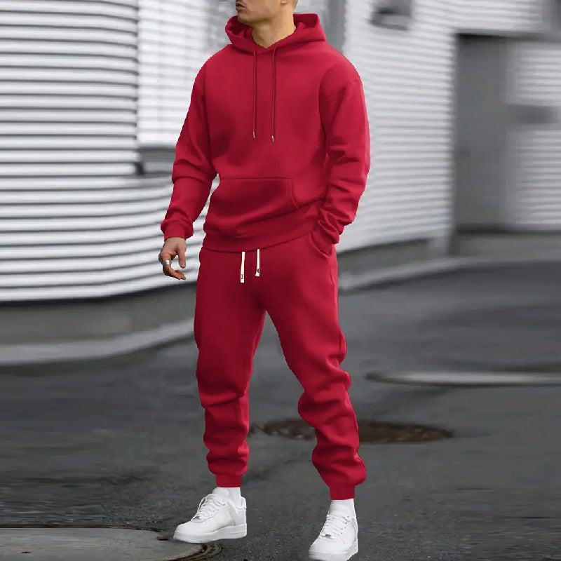 Men's Hooded Sports Tracksuit with Practical Pockets Lune London