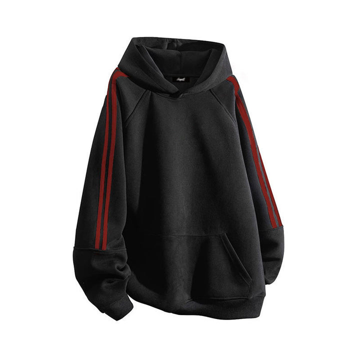 Sporty hoodie for women with chic and stylish side stripes