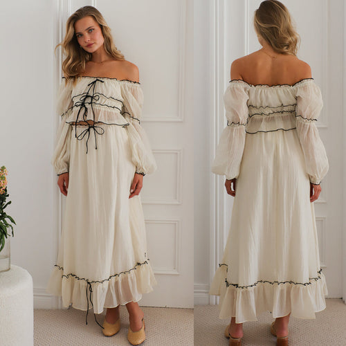 Top court aérien pour femmes avec volants et ceinture à nouer Chic & Stil