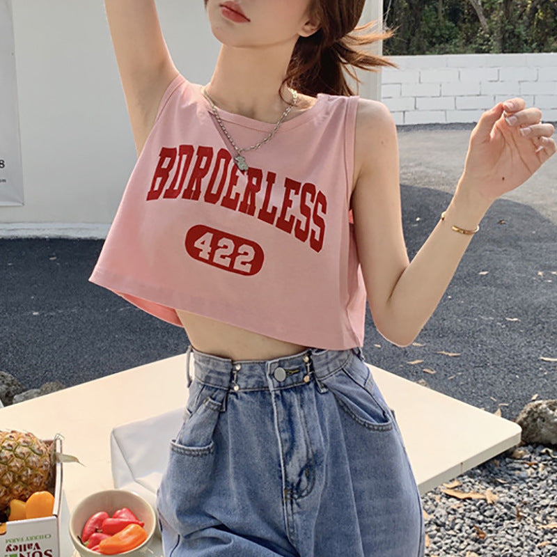 Women's casual crop top with creative lettering and comfortable materials Lune London