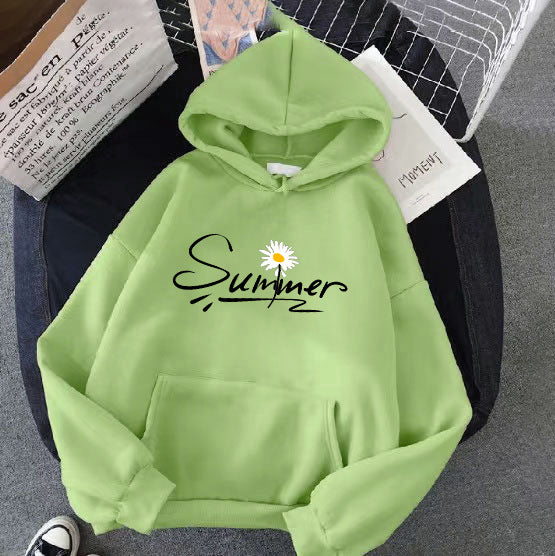 Women's hooded sweatshirt with cool summer motif Chic & Stil
