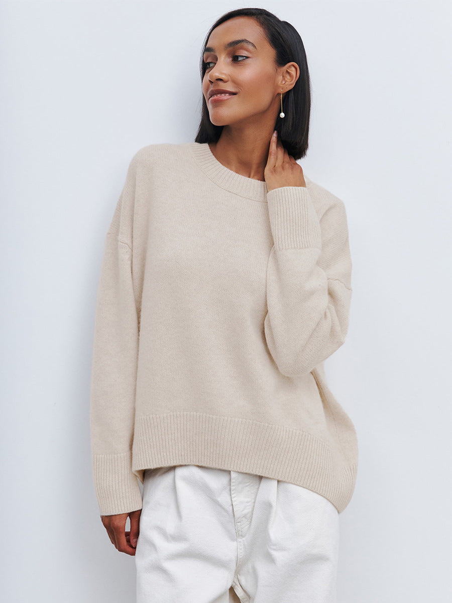 Pull en tricot confortable pour femmes avec une silhouette décontractée Chic & Stil