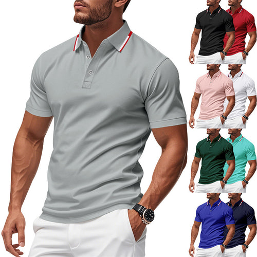 Men's polo shirt with modern cut and breathable structure Lune London