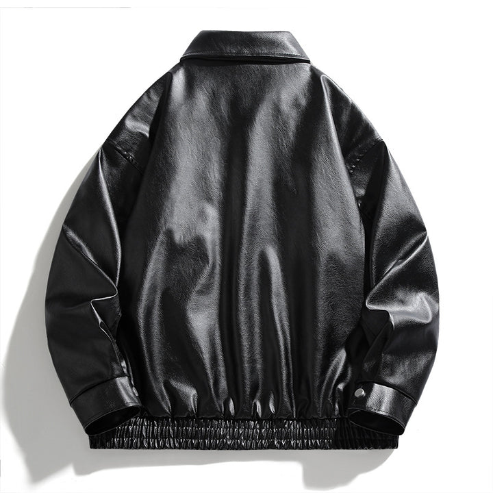 Faux leather jacket for men with elastic waist Lune London