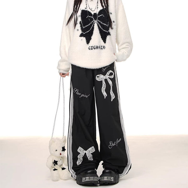 Women's Comfortable Casual Pants with Decorative Ties