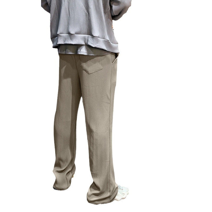 Chic and Stylish Men's Leisure Pants with Textured Design
