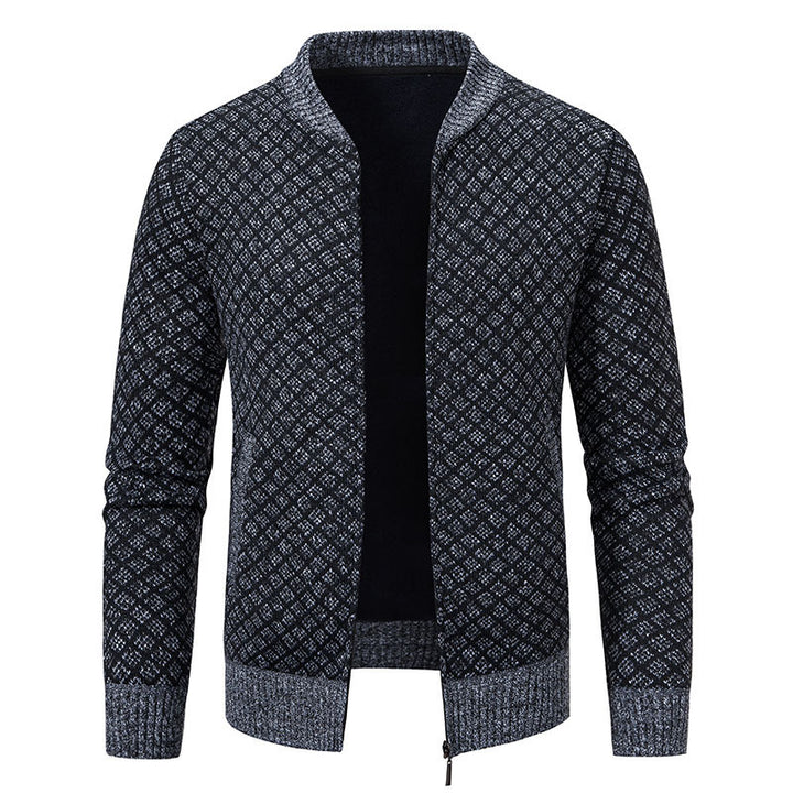 Elegant knitted blazer for men with fine structure Lune London