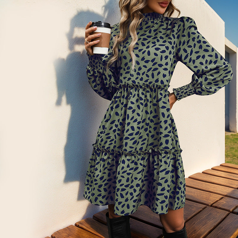 Casual mini dress for ladies with ruffles and loose fit Lune London
