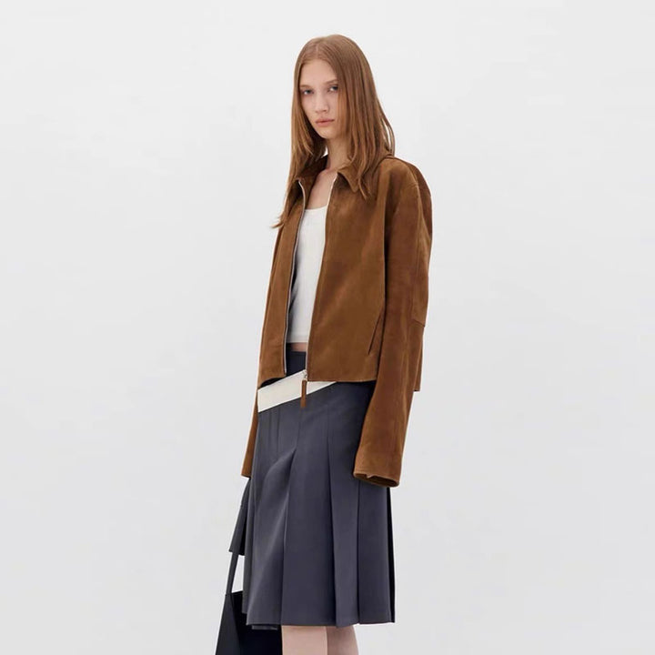 Veste en cuir moderne pour femmes Chic & Stil