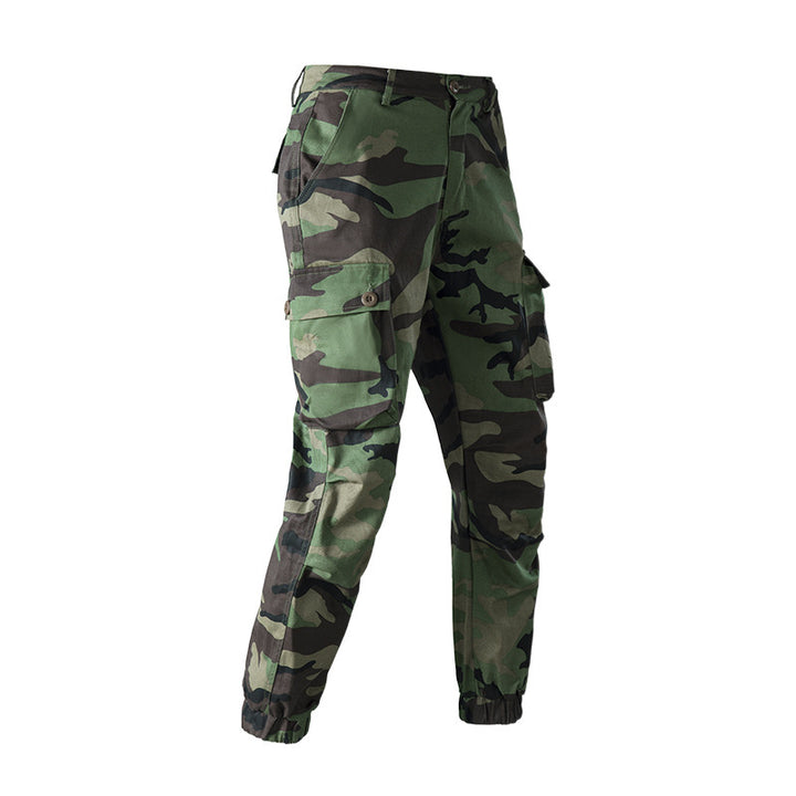 Men's cargo pants with practical side pockets and elastic waistband Lune London
