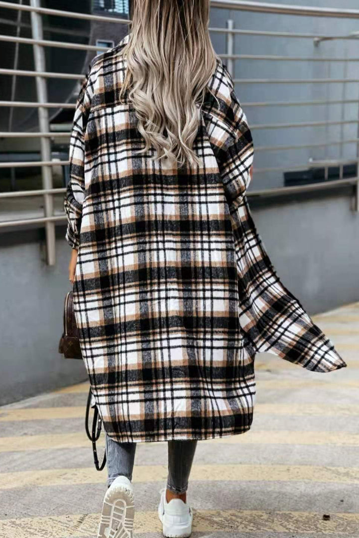 Lune London oversized plaid shirt jacket for women