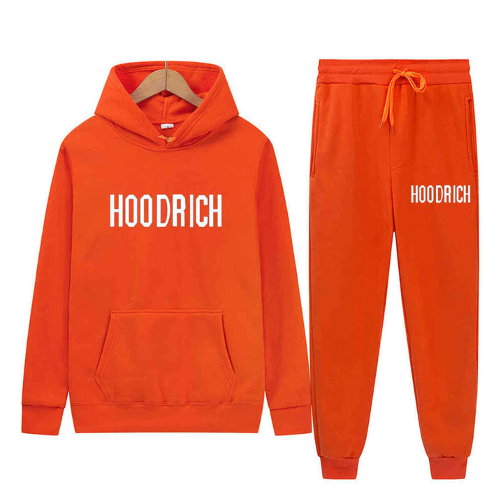 Women's sport hoodie and jogger set with contrasting logo Lune London