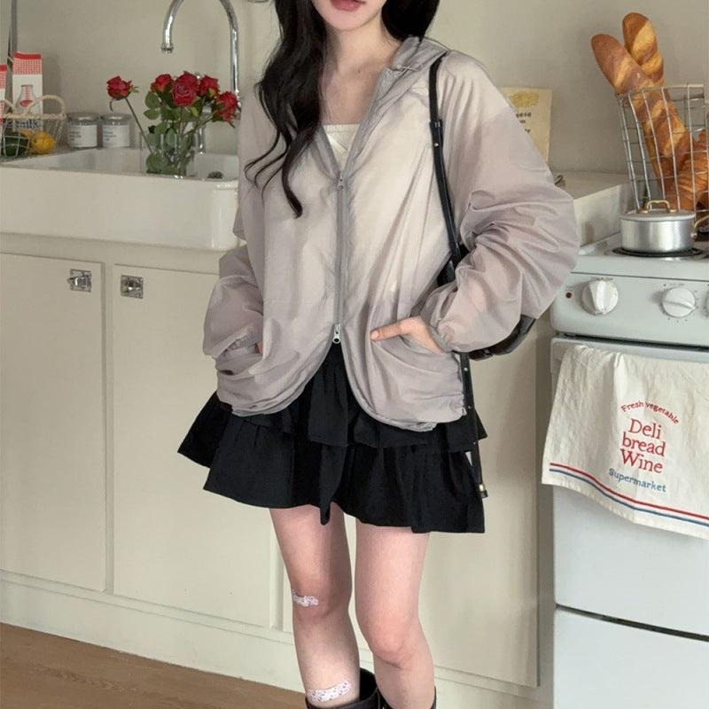 Ladies transparent transitional jacket Chic & Stil
